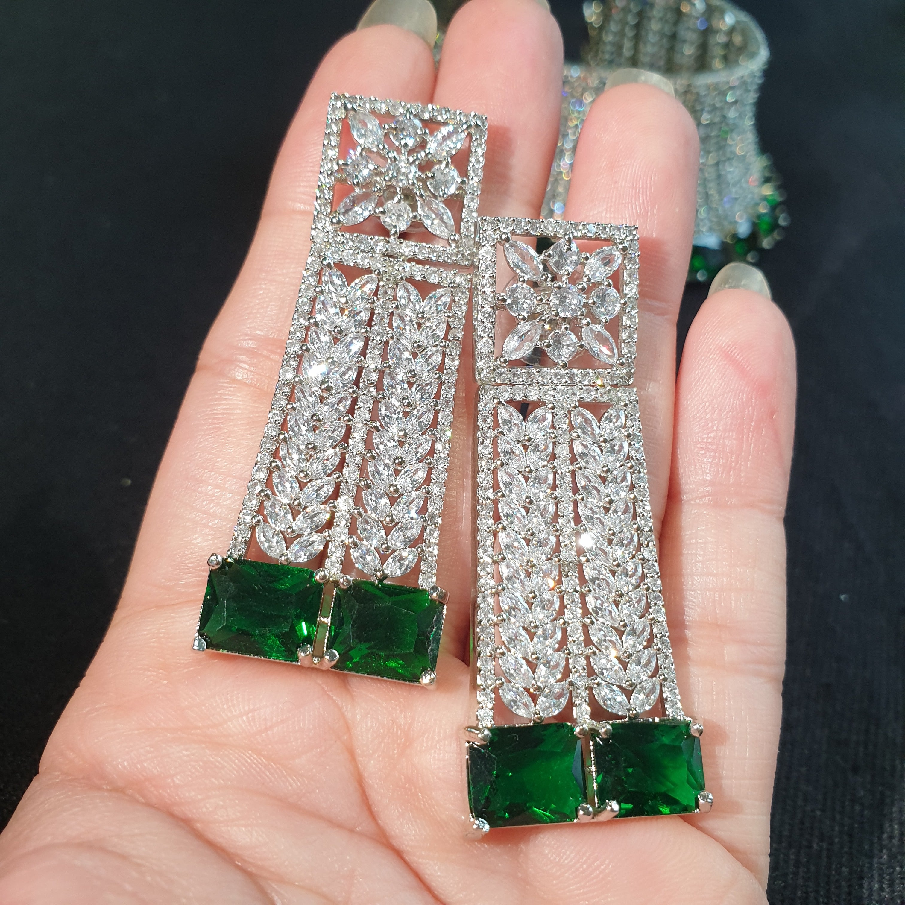 Emerald Green Choker Set