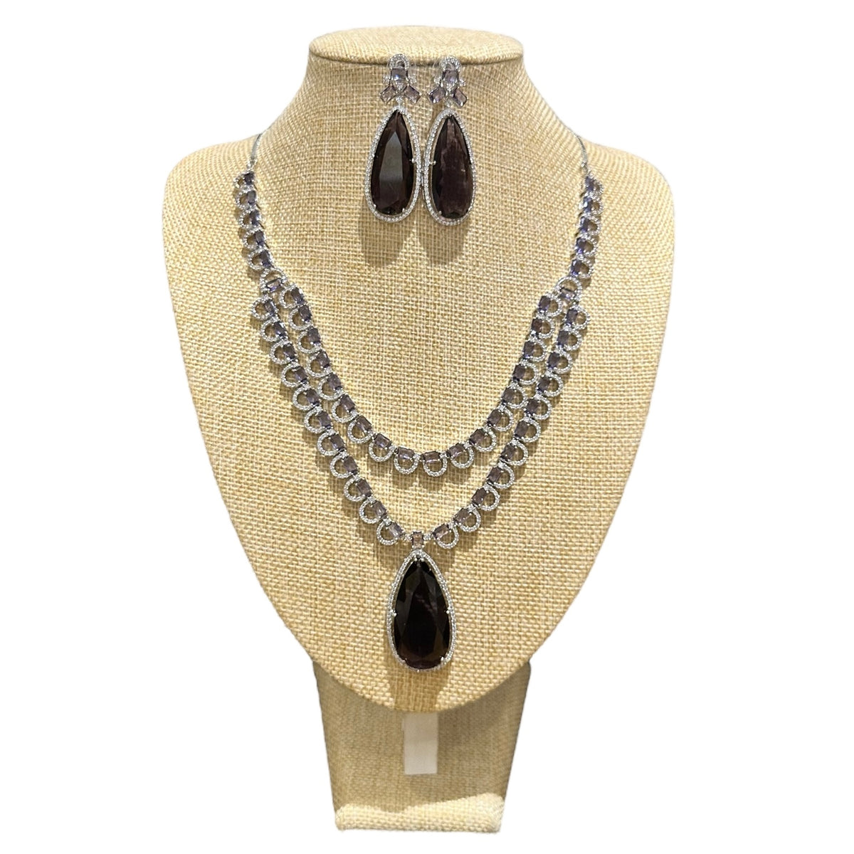 Purple Amethyst Necklace Set