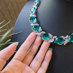 Oasis - Emerald Doublet Necklace Set