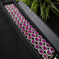 Feva - Stunning Ruby Red Bracelet