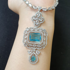Aqua Blue Necklace Set