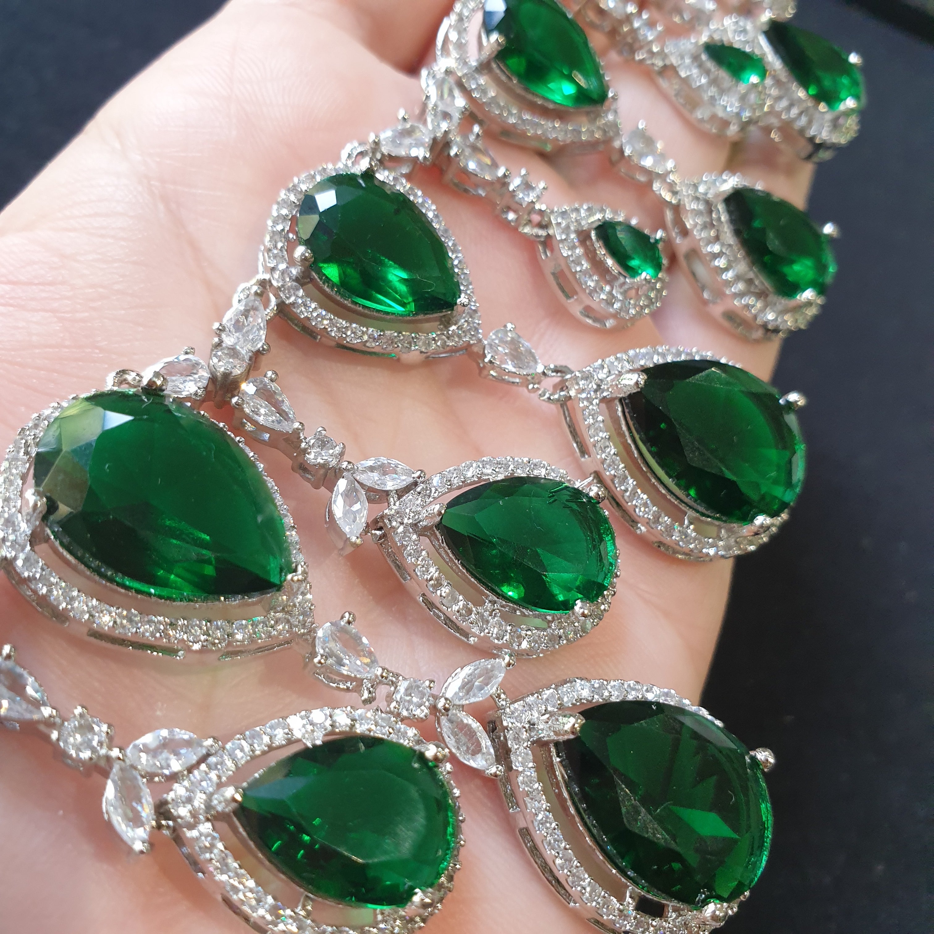 Emerald Green Necklace Set