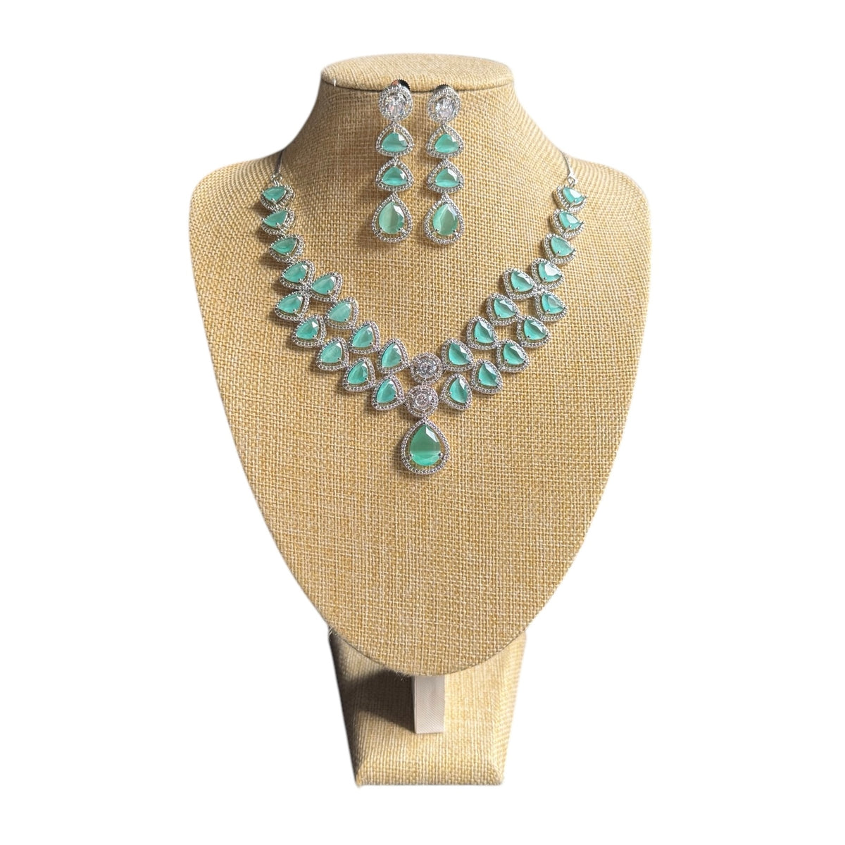 Mint Quartz Necklace Set