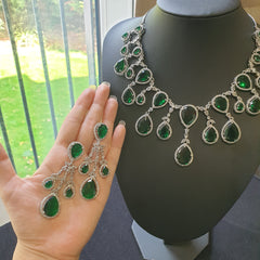 Emerald Green Necklace Set