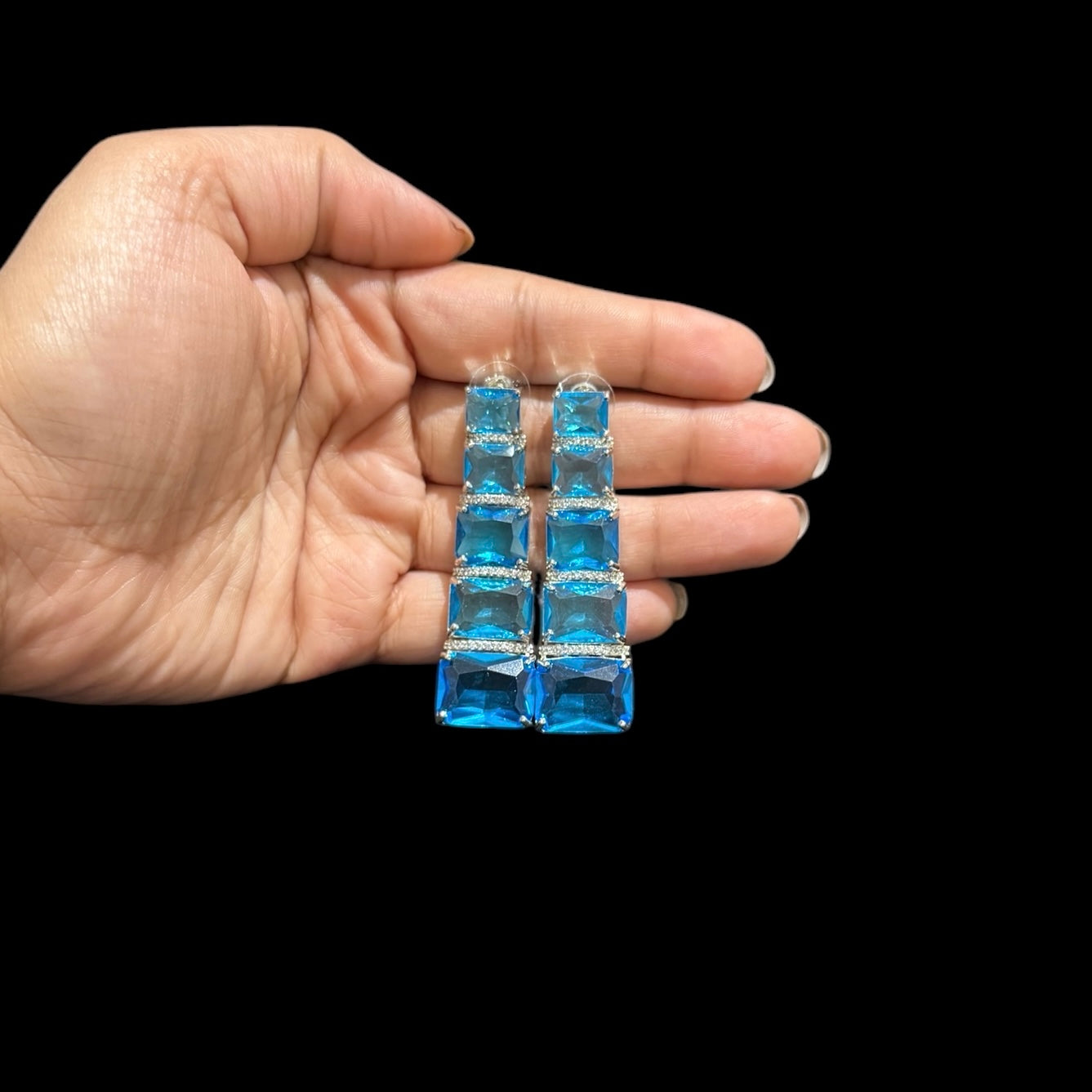 Blue Topaz Earrings