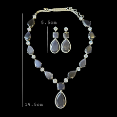 Purple Amethyst Necklace Set