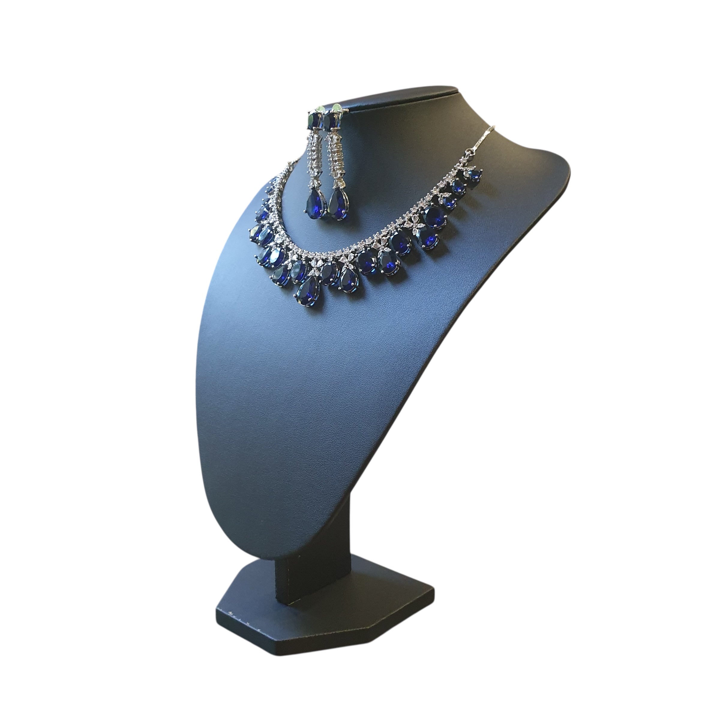 Blue Sapphire Necklace Set