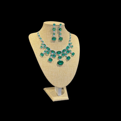 Green Topaz Necklace Set