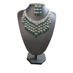 Stunning Emerald Green Bridal Set