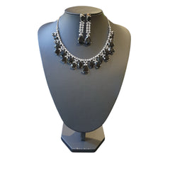 Black Quartz Necklace Set