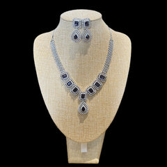 Purple Amethysts Necklace Set