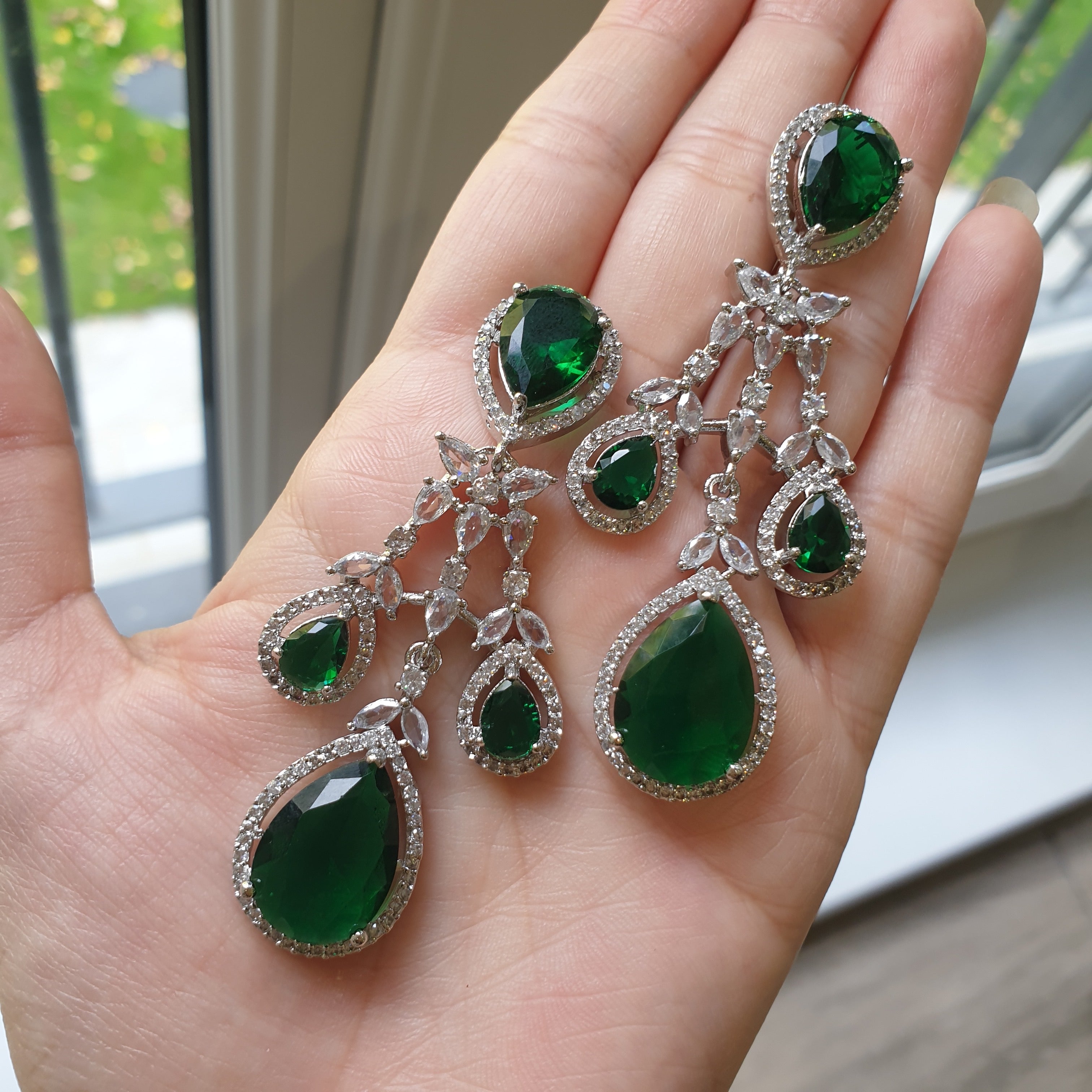 Emerald Green Necklace Set
