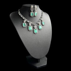 Mint Quartz Necklace Set