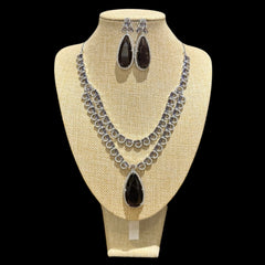 Purple Amethyst Necklace Set