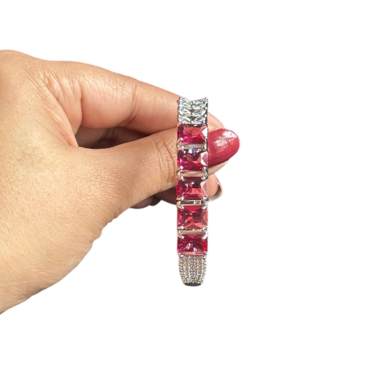 Garnet Openable Bangle