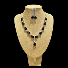 Blue Sapphires Necklace Set