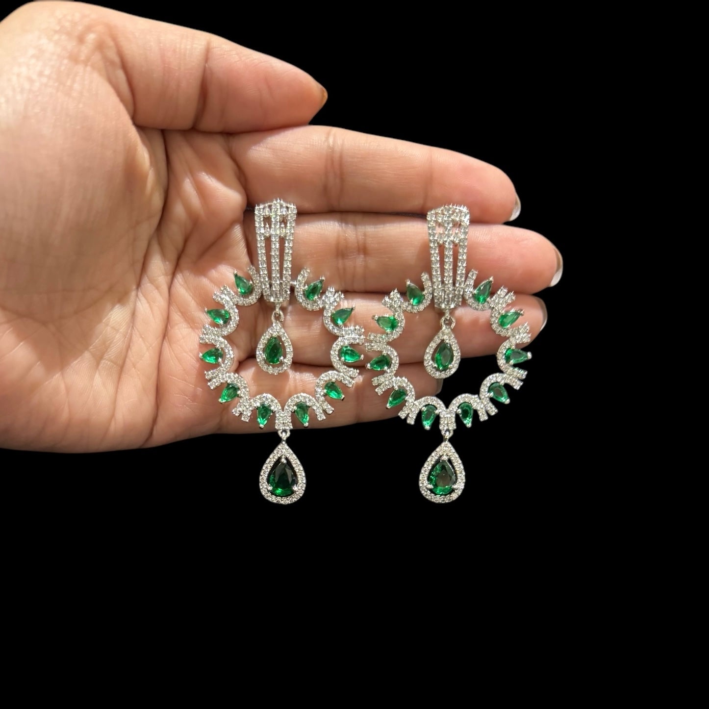 Emerald Green Earrings