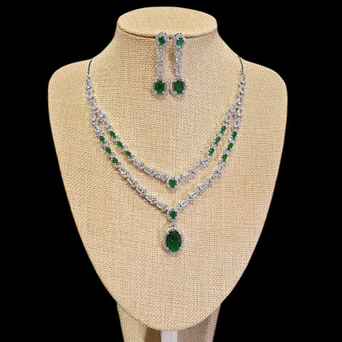 Emerald Green Necklace Set