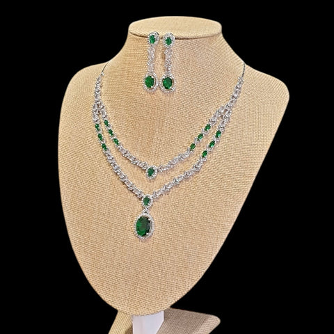 Emerald Green Necklace Set