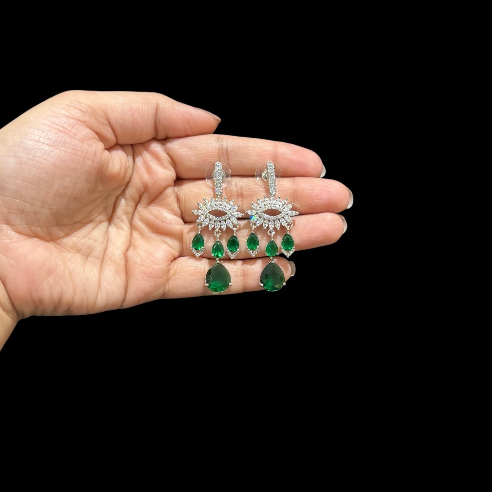 Emerald Green Earrings