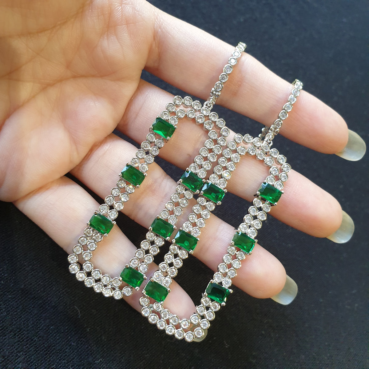 Emerald Green Earrings