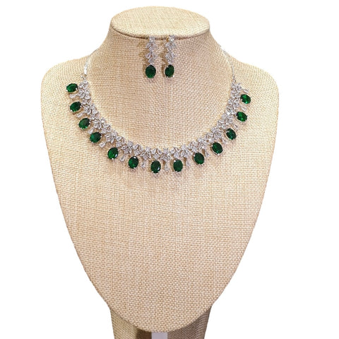 Emerald Green Necklace Set