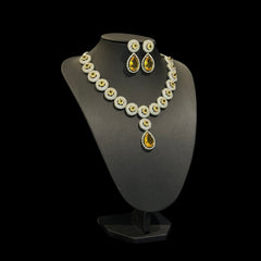 Yellow Topaz Necklace Set