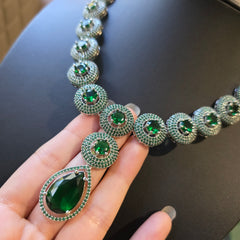 Emerald Green Necklace Set