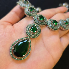 Emerald Green Necklace Set