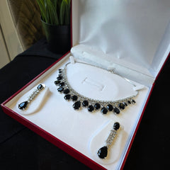 Rimi - Black Onyx Necklace set with Earrings