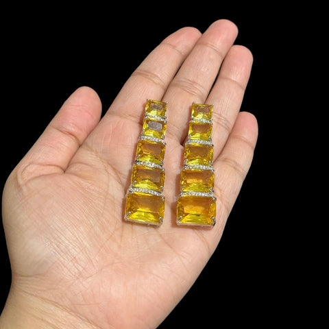 Yellow Citrine Earrings