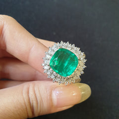 Green Topaz Size Adjustable Ring