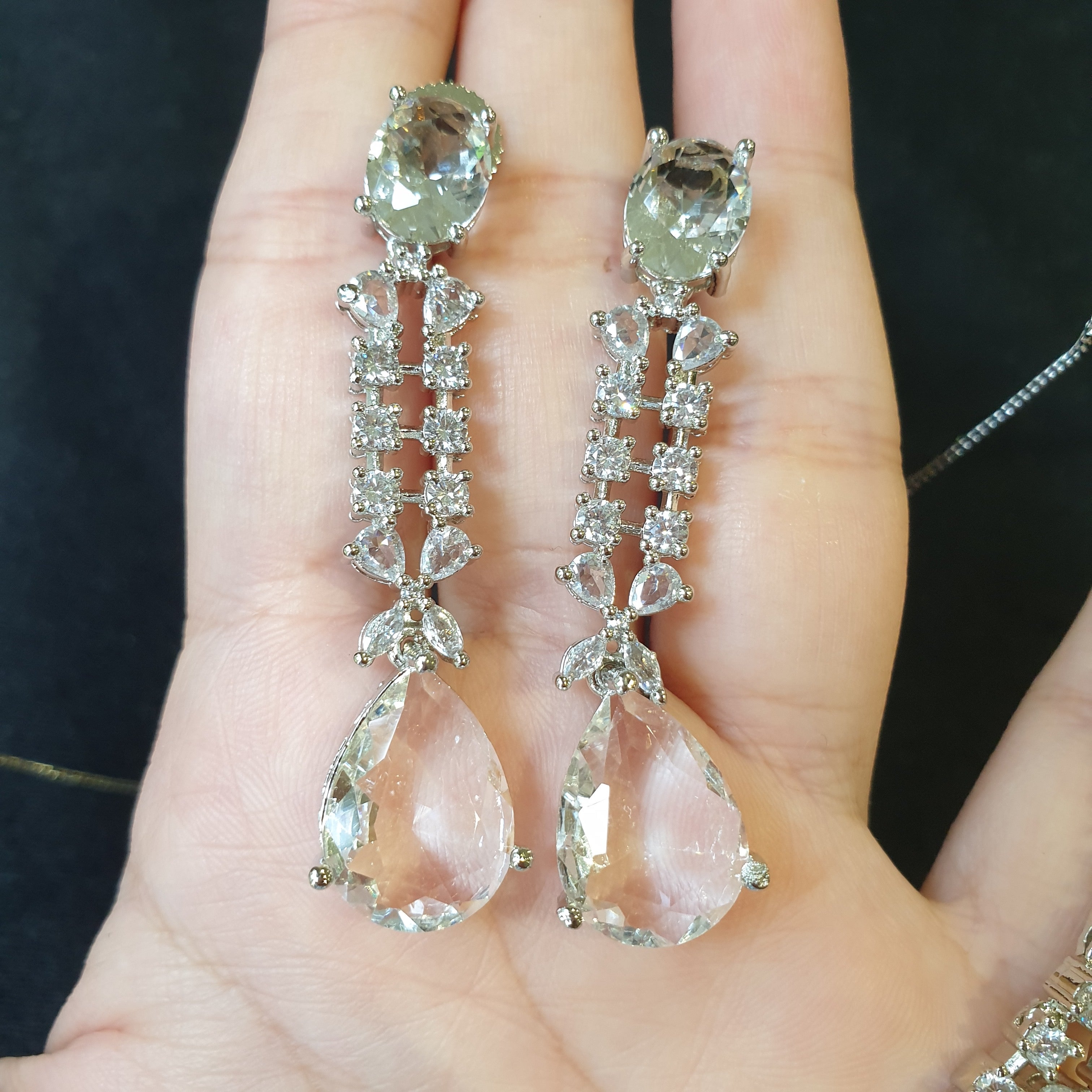 Clear Quartz Necklace Set