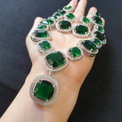 Emerald Green Necklace Set
