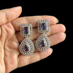 Purple Amethysts Necklace Set