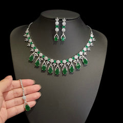 Emerald Green Necklace Set