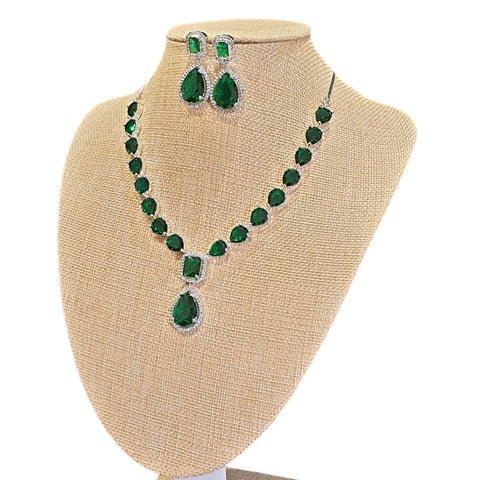 Emerald Green Necklace Set