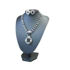 Black Quartz Necklace Set