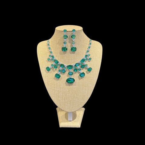 Green Topaz Necklace Set