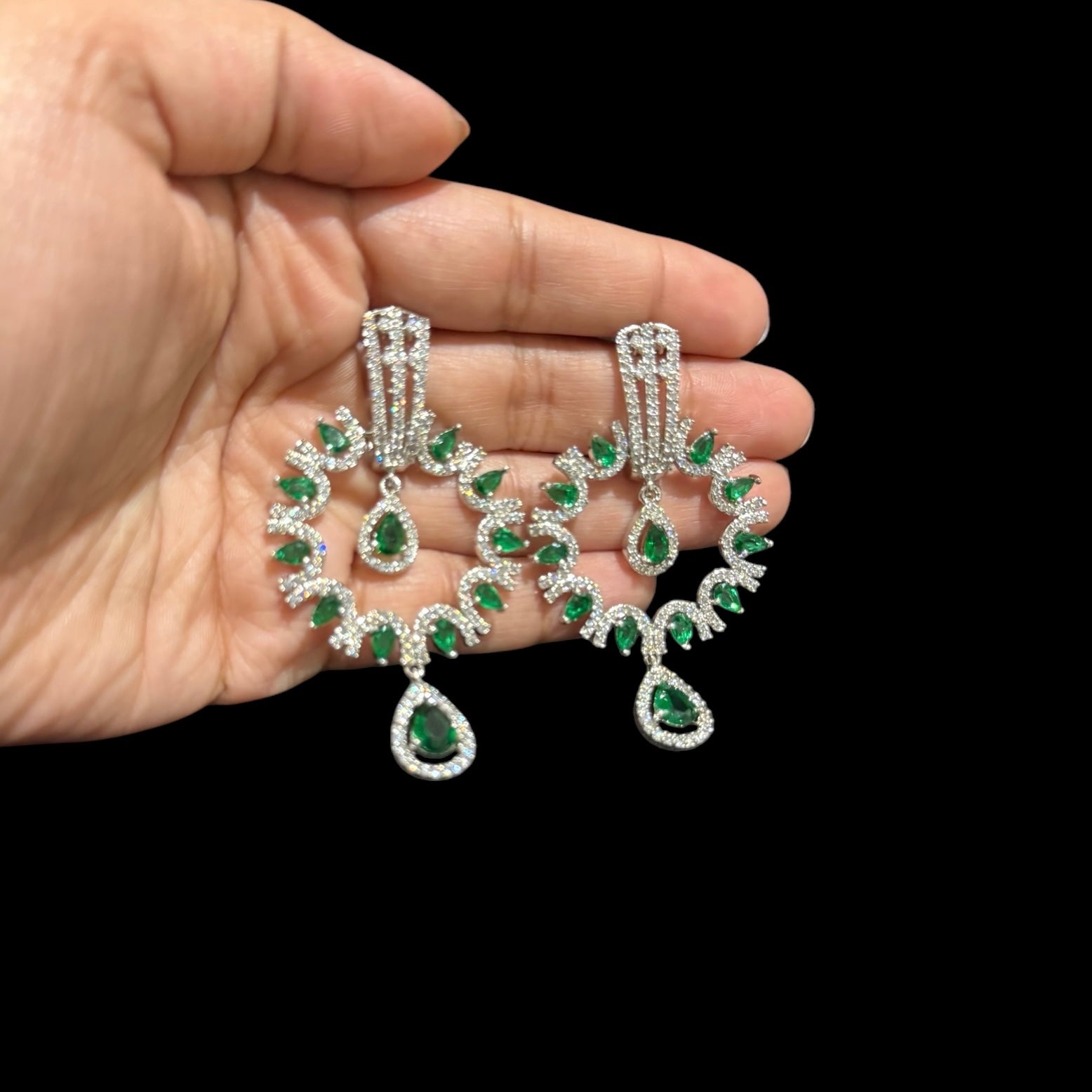 Emerald Green Earrings