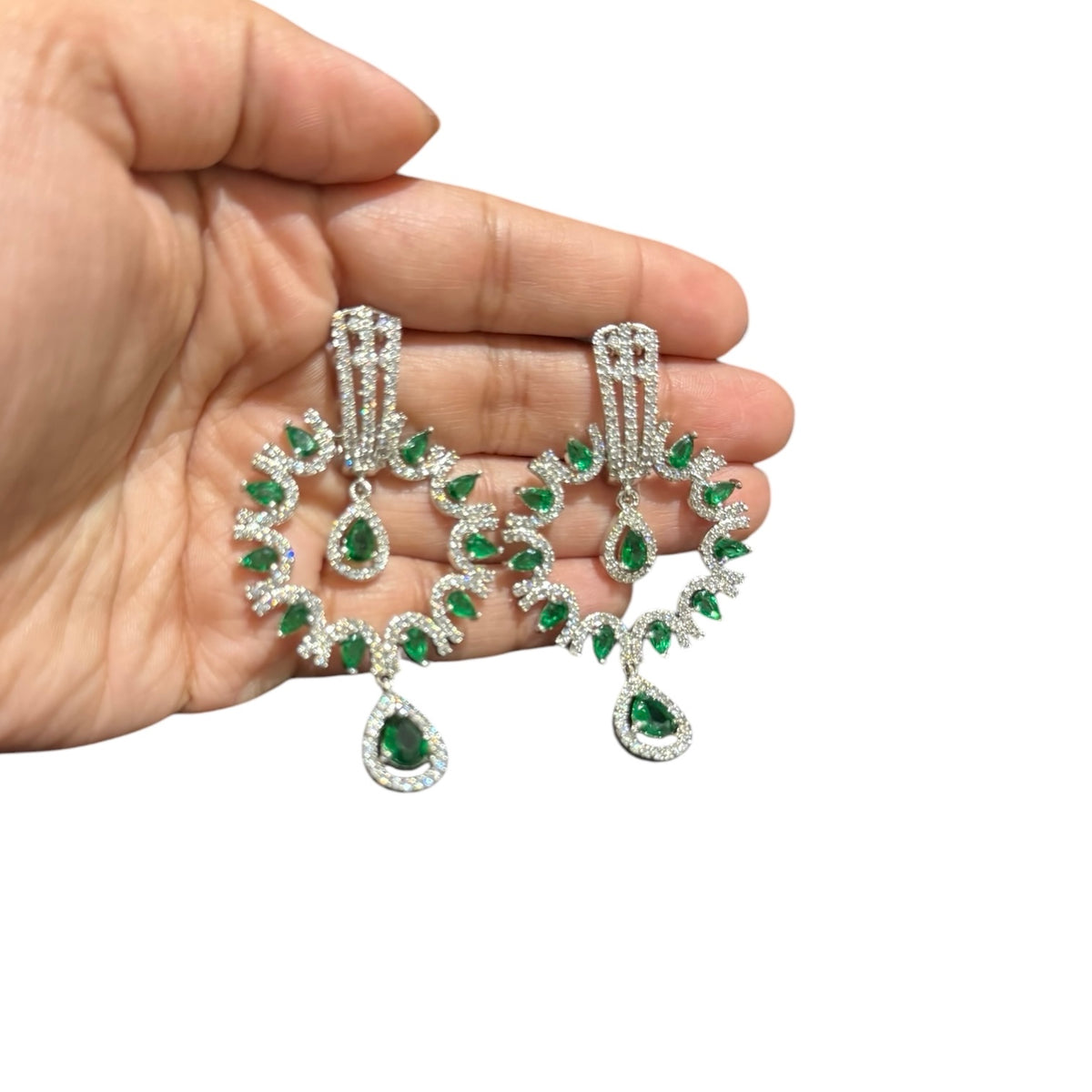 Emerald Green Earrings