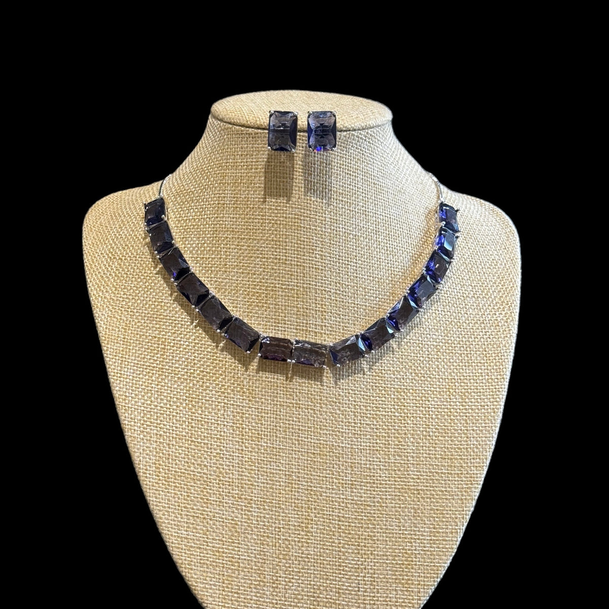 Purple Amethyst Necklace Set