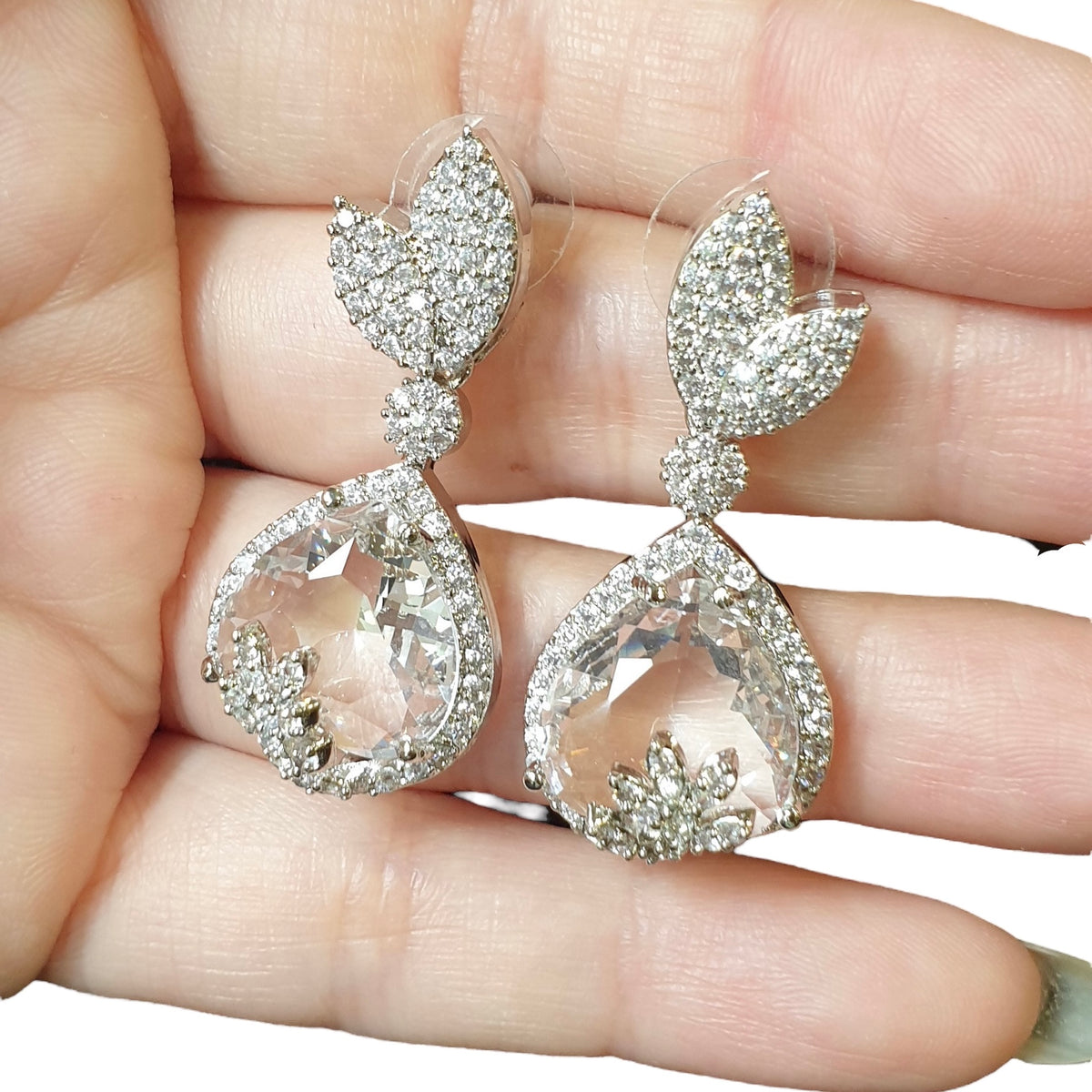 Clear Quartz Earrings