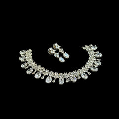 White Cubic Zirconia Necklace Set