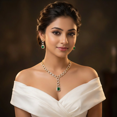 Emerald Green Necklace Set