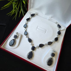 Purple Amethyst Necklace Set