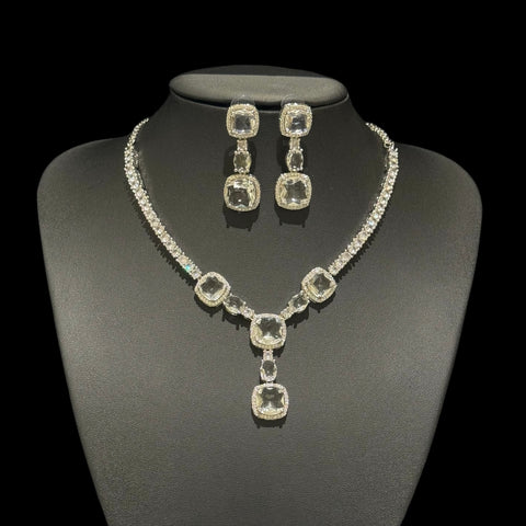 Cubic Zirconia Necklace Set