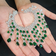 Stunning Emerald Green Bridal Set