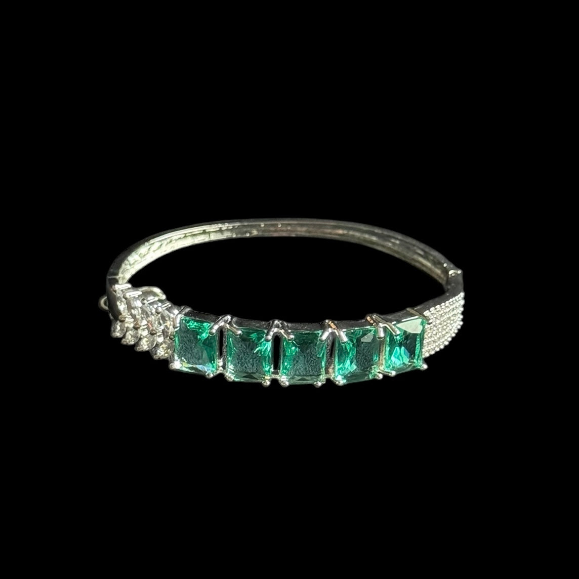 Green Topaz Openable Bangle