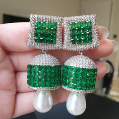 Stunning Emerald Green Necklace Set